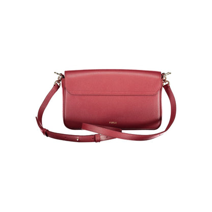 This Handbag by Furla for women in leather and black & red presents a sculptural silhouette featuring a secure , ample internal-pockets, and versatile shoulder-strap, adjustable-strap, detachable-strap & handle for a sculptural finish.