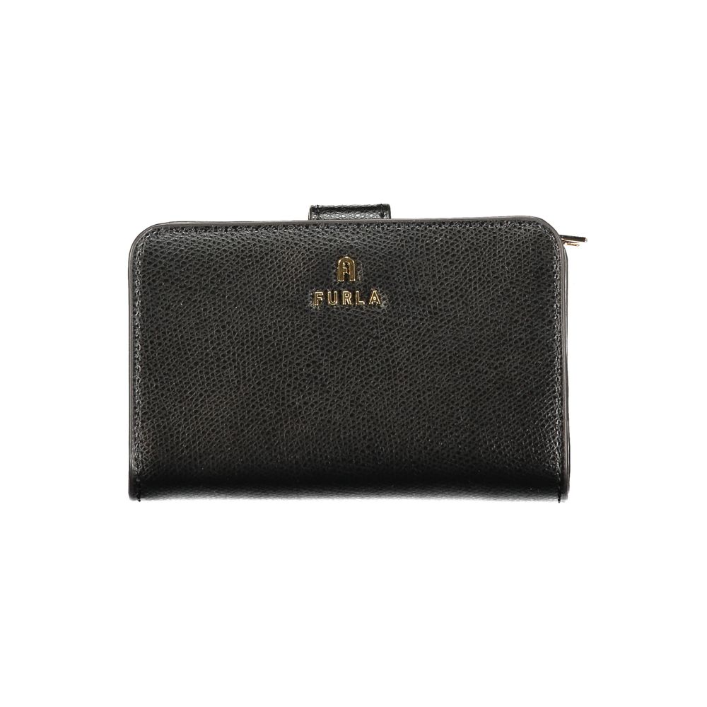 Wallet by Furla for women in leather black & brown presents a refined silhouette, artfully capturing the essence of the Ava Leather Wallet design with sophisticated for a refined look.