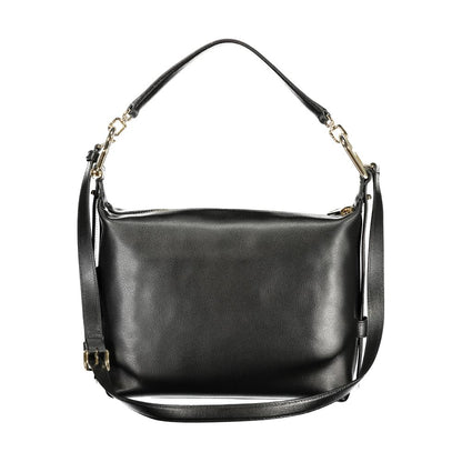 Handbag by Furla for women in leather & metal black features a signature silhouette, showcasing a secure and signature internal-pockets with versatile handle for a sophisticated look.
