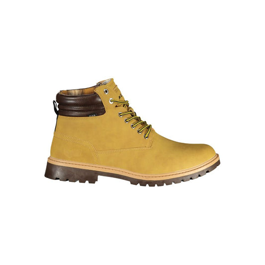 Lace-Up Ankle Boots by Gas for men in polyester & polyurethane beige features an dynamic silhouette, showcasing the dynamic Men's Polyester & Polyurethane Lace-Up Ankle Boots design with its distinctive and elegant .