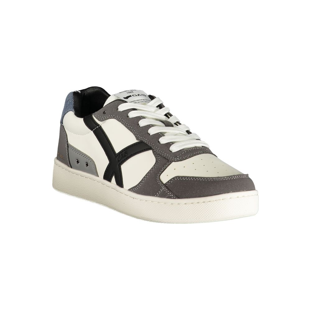 Athletic Sneakers Gas men polyester & polyurethane white featuring a avant-garde Men's Athletic Polyester & Polyurethane Sneakers design with a avant-garde athletic style for a refined finish.