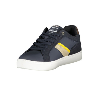 Athletic Sneakers by Gas for men in polyester & polyurethane blue, violet & print showcases an impeccable silhouette, defined by an impeccable athletic style design that perfectly captures the essence of the Men's Athletic Polyester & Polyurethane Sneakers.