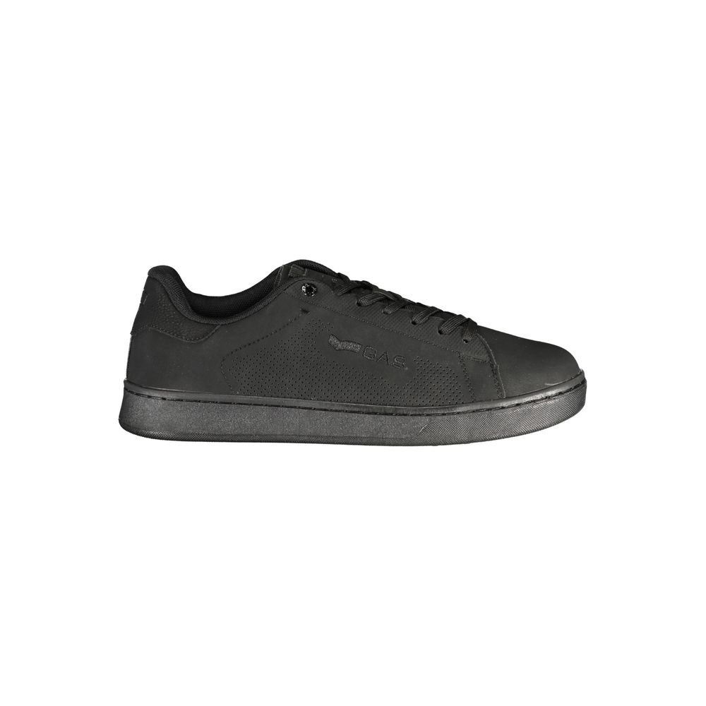 Gas Men's Athletic Polyester & Polyurethane Sneakers - Black
