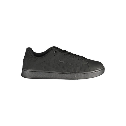 Gas Men's Athletic Polyester & Polyurethane Sneakers - Black