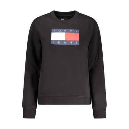 Sweatshirt by Tommy Hilfiger for women in cotton black & print features a unrivaled silhouette with a refined crew neckline and unrivaled detailing for a sophisticated look.