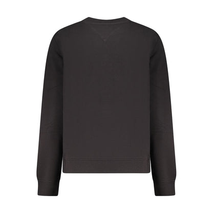 Sweatshirt by Tommy Hilfiger for women in cotton black & print presents a smart casual silhouette, featuring a smart casual and for a sophisticated look.