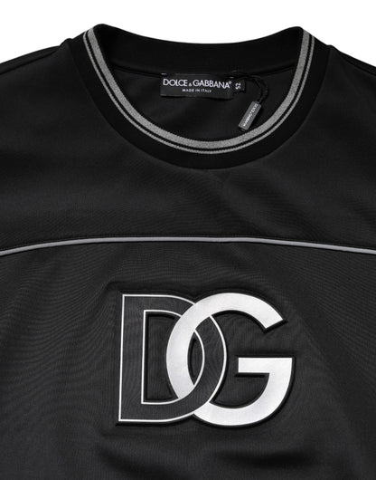 Dolce & Gabbana Black DG Logo Crew Neck Sweatshirt Sweater