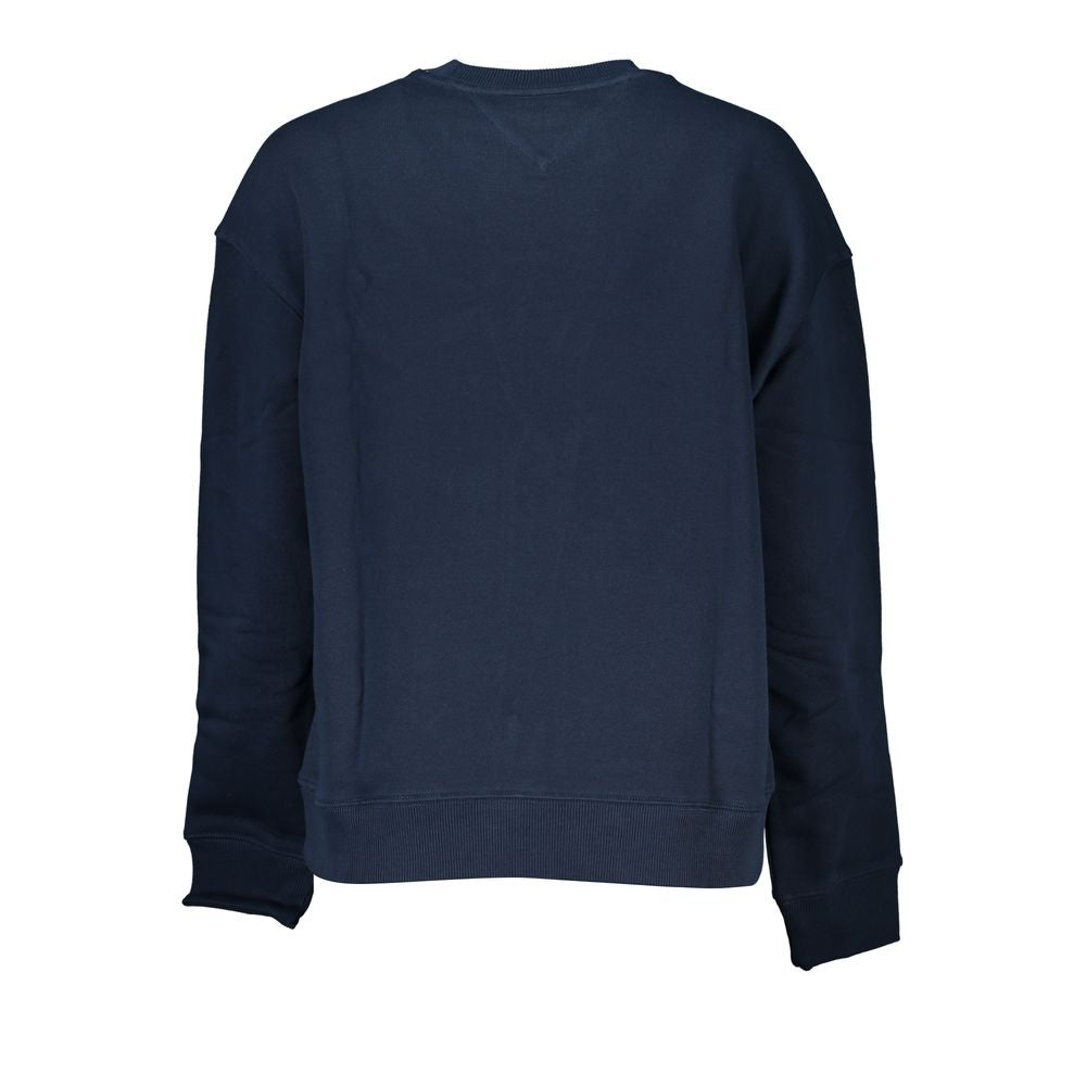 Sweatshirt by Tommy Hilfiger for women in denim cotton azzurro & signature features an provocated silhouette, detailed with a provocated and a refined for a sophisticated aesthetic.