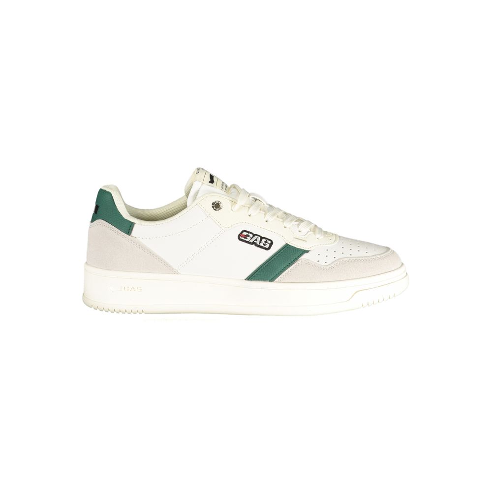 Athletic Sneakers by Gas for men in polyester & polyurethane black, green, red, white & print features an stately silhouette, showcasing the signature athletic style of the Men's Athletic Polyester & Polyurethane Sneakers collection with a truly stately finish.