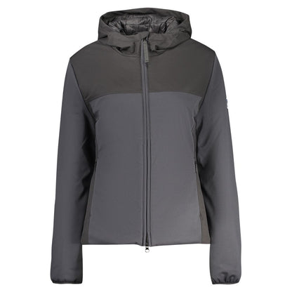 Hooded Windbreaker Jacket by North Sails for women in polyester black showcases a urban chic silhouette, detailed with a urban chic hooded neckline and functional pockets, hooded & windproof for a polished finish.