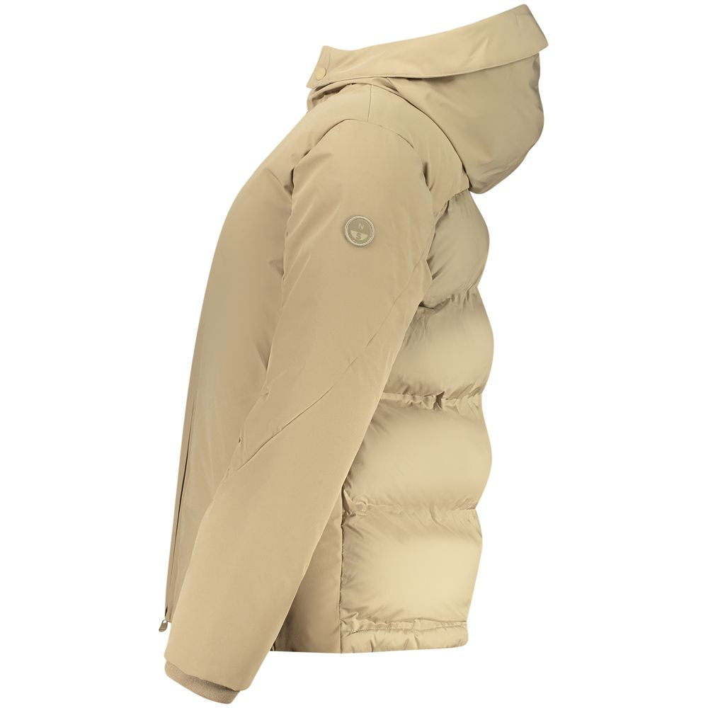 Hooded Overcoat by North Sails for women in polyester brown features a contemporary silhouette showcasing a contemporary and refined pockets & hooded for a sophisticated finish.