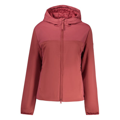 Hooded Windbreaker Jacket by North Sails for women in polyester red features an enduring silhouette, showcasing technical pockets, hooded & windproof and a sophisticated hooded neckline for a truly enduring aesthetic.