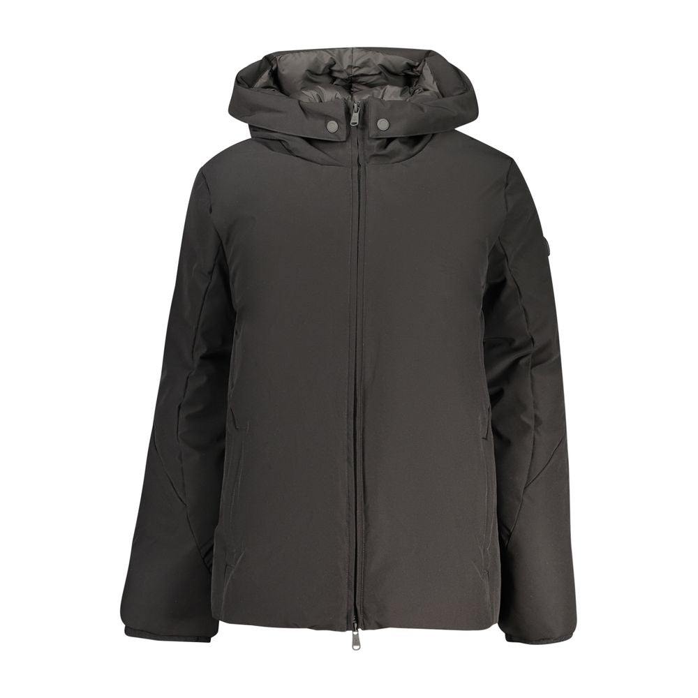 Hooded Windbreaker Jacket by North Sails for women in polyester black showcases a urban chic silhouette, detailed with a urban chic hooded neckline and functional pockets, hooded & windproof for a polished finish.