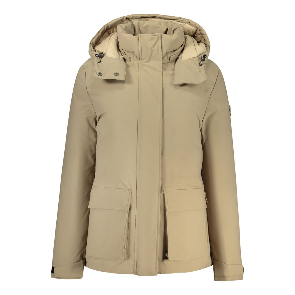 Hooded Parka by North Sails for women in polyester brown presents a decadent silhouette, showcasing the decadent hooded neckline and functional hooded for a premium, weather-ready look.