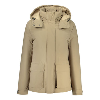 Hooded Parka by North Sails for women in polyester brown presents a decadent silhouette, showcasing the decadent hooded neckline and functional hooded for a premium, weather-ready look.