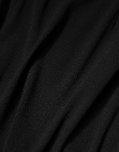 Dolce & Gabbana Women's Sleeveless Square Neck Viscose Silk Midi Dress - Black