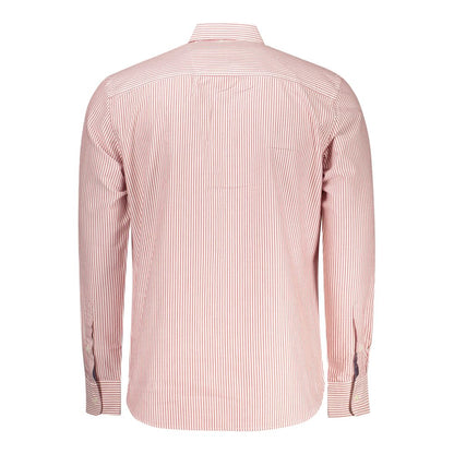 Shirt by North Sails for men in cotton blue, white & patterned features an architectural silhouette with a refined and elegant for a architectural look.