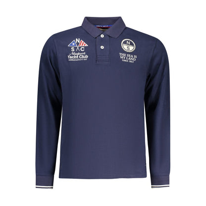 Polo Shirt by North Sails for men in stretch cotton blue showcases a enviable silhouette, featuring a refined and long-sleeve for a enviable finish.