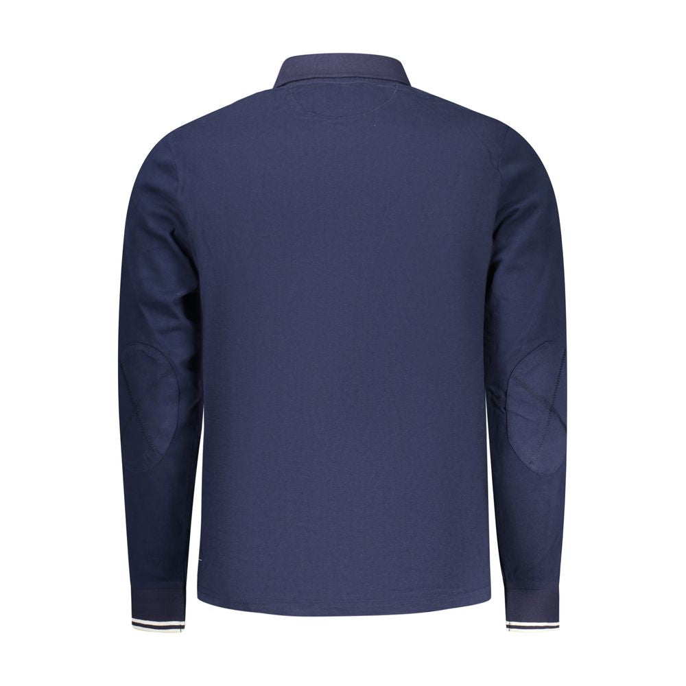 Polo Shirt by North Sails for men in stretch cotton blue presents a sleek silhouette, featuring a refined and for a sleek finish.