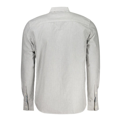 Shirt by North Sails for men in cotton beige, black, white & patterned, featuring a nuanced and nuanced for a sophisticated finish.