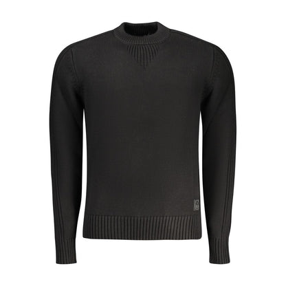 Sweatshirt by North Sails for men in cashmere viscose blend black & brown showcases a slouchy chic silhouette, artfully detailed with a slouchy chic crew neckline and for a slouchy chic finish.