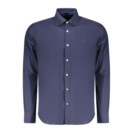 This Sweater by North Sails for men in cotton & lana wool blend blue & signature presents a understated silhouette, featuring a sophisticated crew neckline and long-sleeve for a understated finish.
