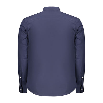 Sweater by North Sails for men in cotton & lana wool blend blue & signature showcases a discreet silhouette, finished with a discreet crew neckline and for a discreet look.
