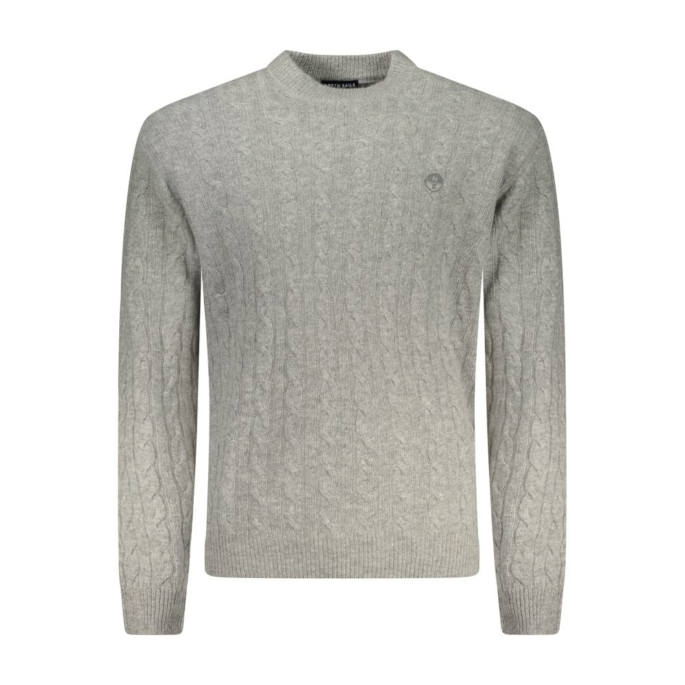Sweatshirt by North Sails for men in lana wool polyamide & viscose gray features an provocated silhouette, detailed with a provocated and a refined for a sophisticated aesthetic.