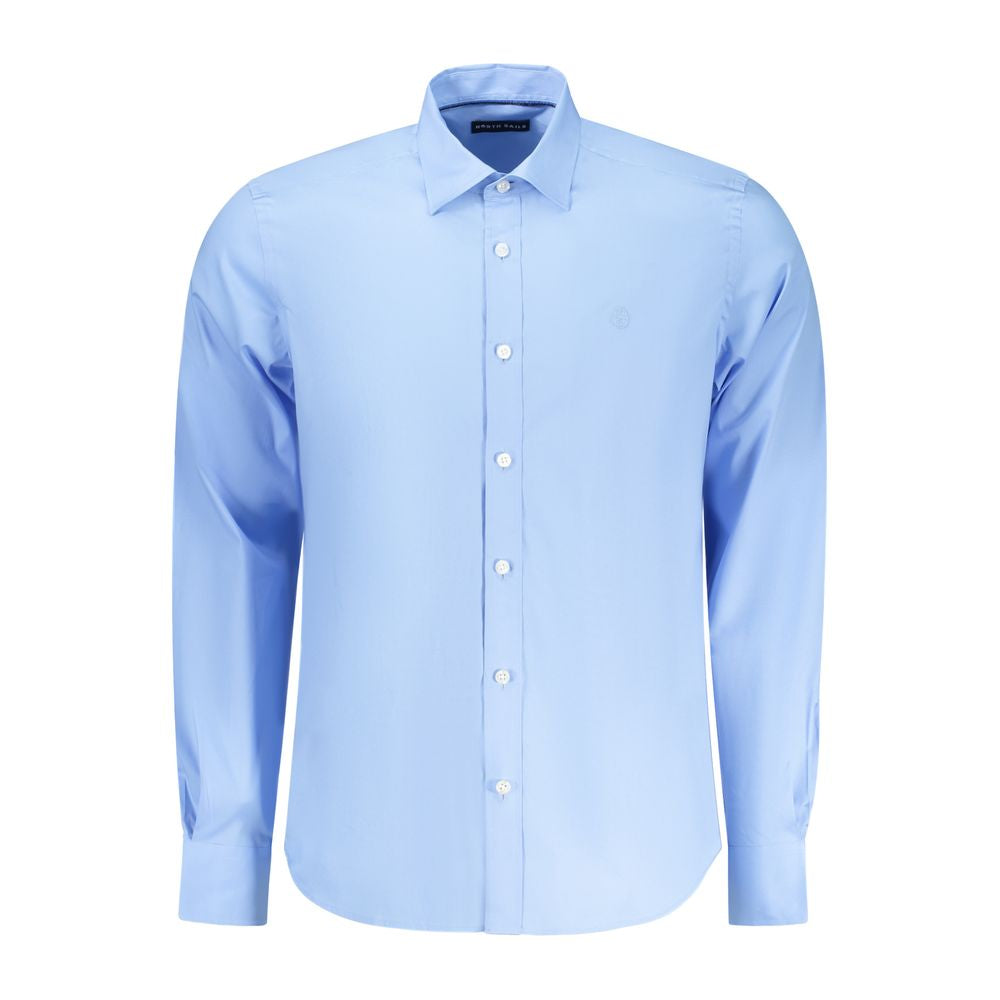 Shirt by North Sails for men in stretch cotton azzurro showcases a sublime silhouette, artfully detailed with a sublime and long-sleeve for a sophisticated, sublime finish.