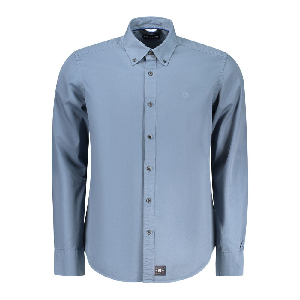 Sweater by North Sails for men in cashmere viscose blend blue, gray & signature showcases an masterful silhouette, artfully detailed with a masterful crew neckline and long-sleeve for a sophisticated, premium finish.