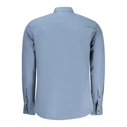 Sweater by North Sails for men in cashmere viscose blend blue, gray & signature features an tactile silhouette, showcasing a sophisticated and tactile for a refined finish.