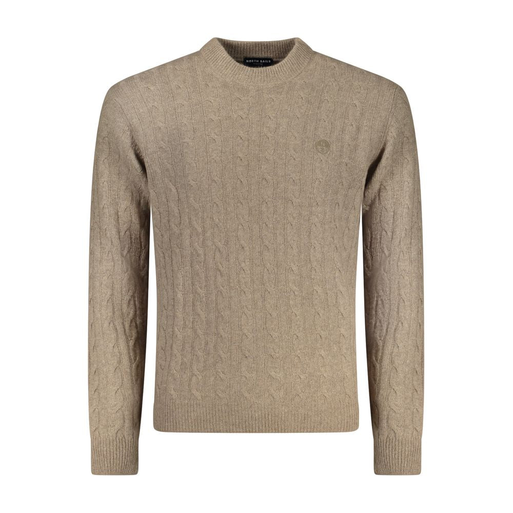 Sweatshirt by North Sails for men in cashmere viscose brown features an exquisite silhouette, showcasing and details for a exquisite look.