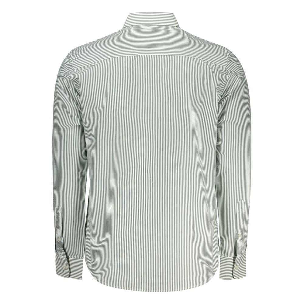 Shirt by North Sails for men in cotton green, white & patterned, featuring a nuanced and nuanced for a sophisticated finish.