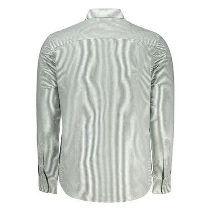 Shirt by North Sails for men in cotton green, white & patterned, featuring a nuanced and nuanced for a sophisticated finish.