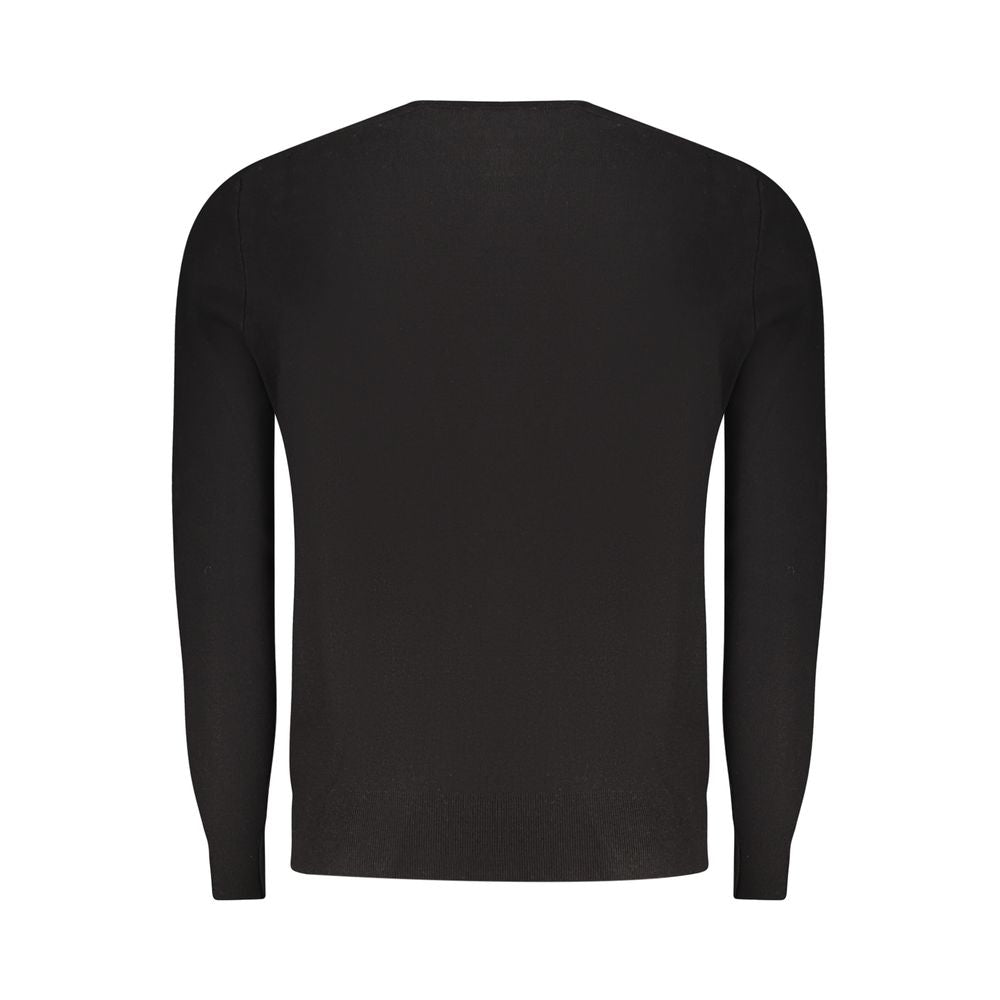 Sweatshirt by North Sails for men in polyester & viscose black & print presents a smart casual silhouette, featuring a smart casual crew neckline and for a sophisticated look.