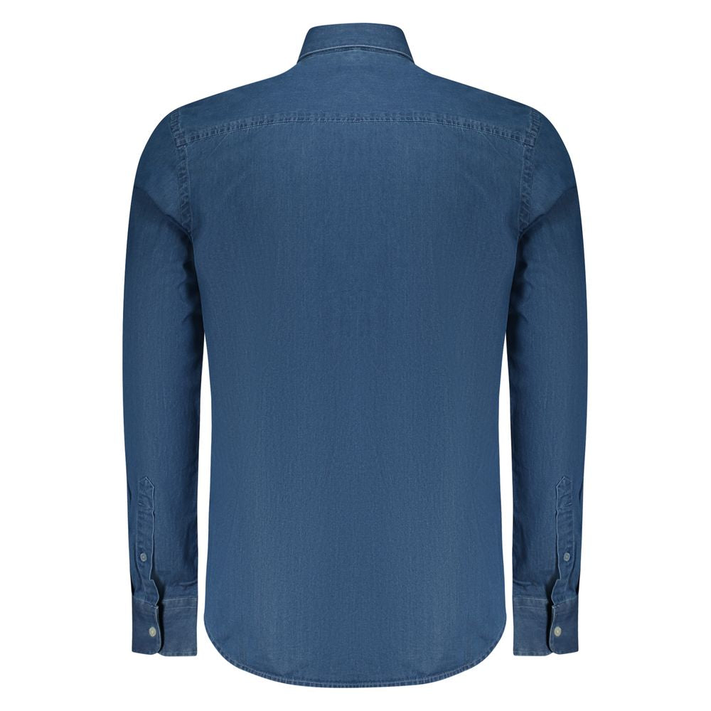 Sweater by North Sails for men in stretch denim cotton blue, green & print features an polished silhouette, showcasing refined and a sophisticated for a truly polished finish.