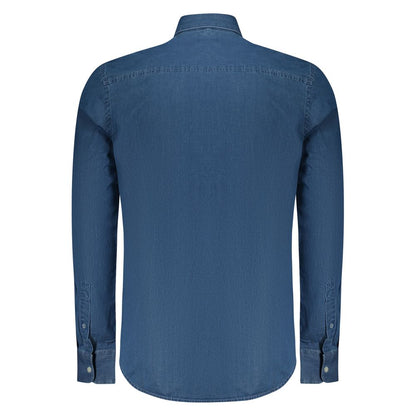 Sweater by North Sails for men in stretch denim cotton blue, green & print features an polished silhouette, showcasing refined and a sophisticated for a truly polished finish.