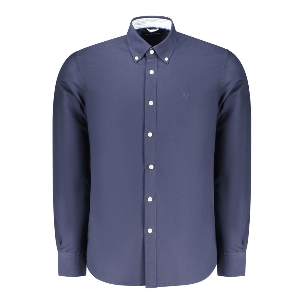 Dress Shirt by North Sails for men in cotton blue showcases a sublime silhouette, artfully detailed with a sublime and long-sleeve for a sophisticated, sublime finish.