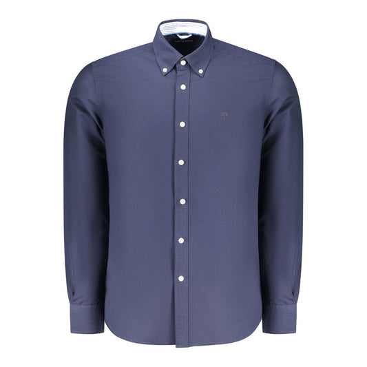 Dress Shirt by North Sails for men in cotton blue showcases a sublime silhouette, artfully detailed with a sublime and long-sleeve for a sophisticated, sublime finish.