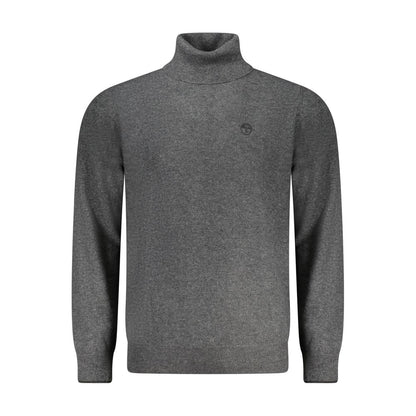 Sweatshirt by North Sails for men in polyamide cotton blue, gray & striped presents a smart casual silhouette, featuring a smart casual button-down-collar neckline and for a sophisticated look.