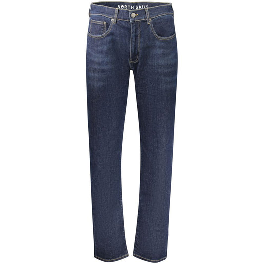 Jeans by North Sails for men in stretch denim cotton blue features a refined silhouette with a refined regular-fit, defined by a and a refined long for a refined finish.