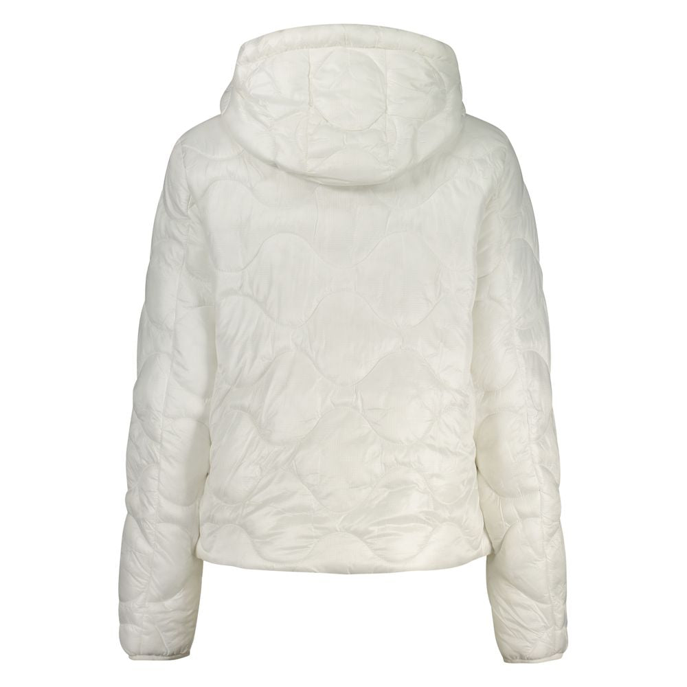 Hooded Windbreaker Jacket by Norway 1963 for women in polyamide white & signature showcases a urban chic silhouette, detailed with a urban chic hooded neckline and functional pockets, hooded & windproof for a polished finish.
