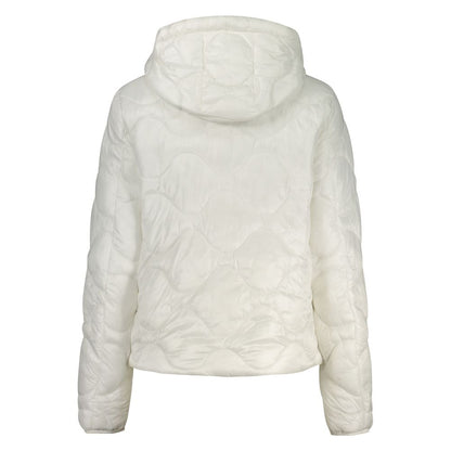Hooded Windbreaker Jacket by Norway 1963 for women in polyamide white & signature showcases a urban chic silhouette, detailed with a urban chic hooded neckline and functional pockets, hooded & windproof for a polished finish.