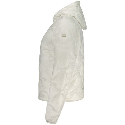 Hooded Windbreaker Jacket by Norway 1963 for women in polyamide white & signature showcases a modern silhouette, integrating pockets, hooded & windproof and a modern for a sophisticated finish.