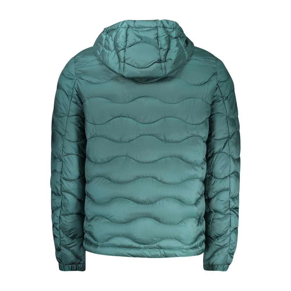 Hooded Windbreaker Jacket by Norway 1963 for men in polyamide green features an enduring silhouette, showcasing technical pockets, hooded & windproof and a sophisticated hooded neckline for a truly enduring aesthetic.