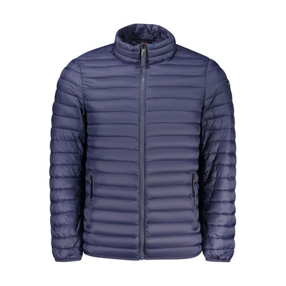 Hooded Windbreaker Jacket by Norway 1963 for men in polyamide blue showcases a modern silhouette, integrating pockets, hooded & windproof and a modern hooded neckline for a sophisticated finish.