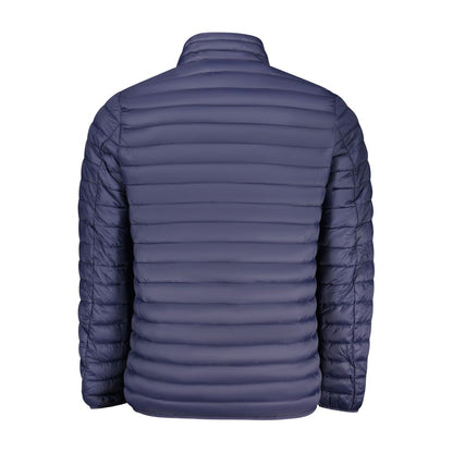 Hooded Windbreaker Jacket by Norway 1963 for men in polyamide blue features an magnificent silhouette, showcasing the sophisticated hooded neckline and functional pockets, hooded & windproof for a premium, magnificent look.