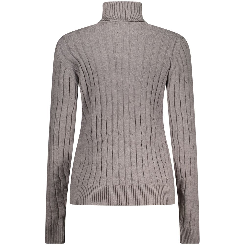 Sweater by Norway 1963 for women in polyamide polyester viscose gray & signature showcases a discreet silhouette, finished with a discreet and for a discreet look.