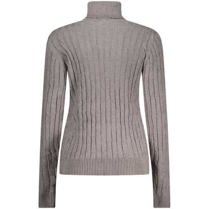 Sweater by Norway 1963 for women in polyamide polyester viscose gray & signature showcases a discreet silhouette, finished with a discreet and for a discreet look.