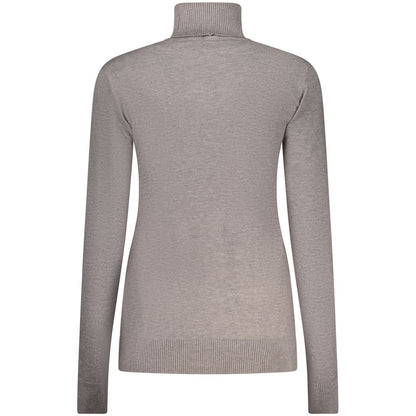 Sweater by Norway 1963 for women in polyamide polyester viscose gray showcases a downtown chic silhouette, artfully finished with a downtown chic turtle neckline and for a sophisticated, high-end look.